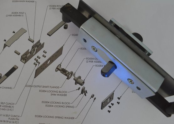 Custom Part Assembly Drawing. Design for Manufacture