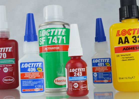Loctite Adhesives and Sealants. Loctite 270, Loctite 406, Loctite SF 7471, Loctite 243, Loctite 401 and Loctite AA326