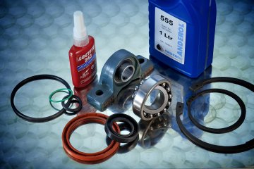 Adhesives, Bearings, O-Ring, Circlips and Seals